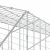 vidaXL Hasenk&auml;fig Silber 400 x 78 x 78 cm Verzinkter Stahl
