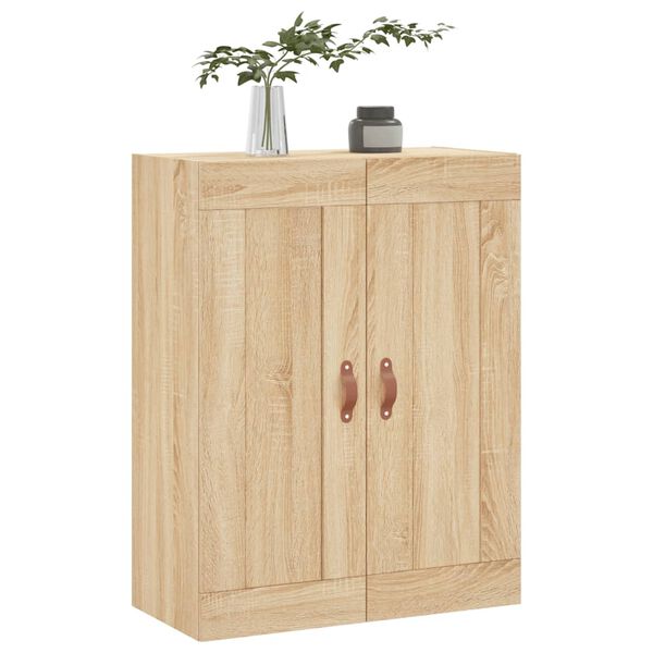 vidaXL Wandschrank Sonoma-Eiche 69,5x34x90 cm Holzwerkstoff
