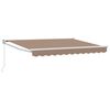 vidaXL Ausziehbare Markise Taupe 4 x 2 m 100% Polyester und Aluminium