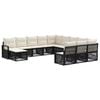 vidaXL Gartensofa-set 12 Stk. Schwarz Poly-Rattan