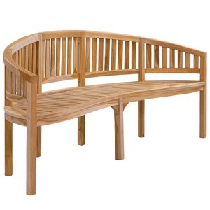 vidaXL Bananenbank 200 cm Massivholz Teak