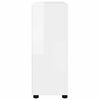 vidaXL Aufbewahrungsschrank Hochglanz Wei&szlig; 80 x 31 x 81 cm