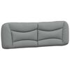 vidaXL Bett mit Matratze "Hvar" Hellgrau 160x200 cm Stoff