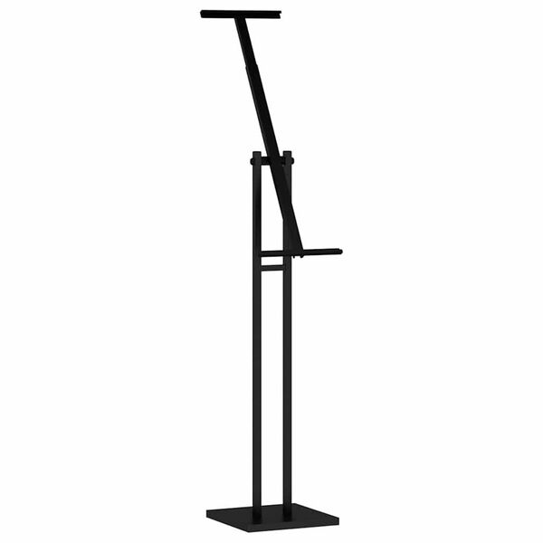 vidaXL Messest&auml;nde Schwarz 26,5 x 26,5 x 127 cm Stahl