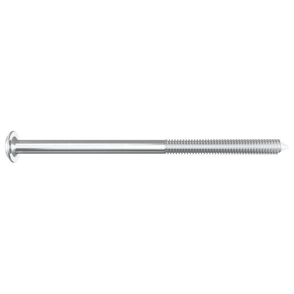 vidaXL M&ouml;bel-Schrauben 2 pcs Silber M6 x 100 mm Stahl