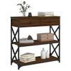 vidaXL Konsolentisch Braun Eichen-Optik 75x28x75 cm Holzwerkstoff