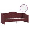 vidaXL Tagesbett mit Matratze USB Lila Stoff 90x200 cm