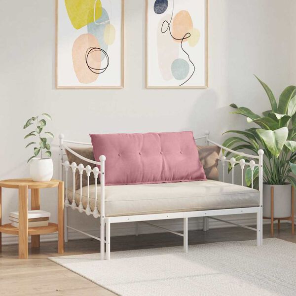 vidaXL R&uuml;ckenkissen Rosa 100 x 50 cm Cordstoff