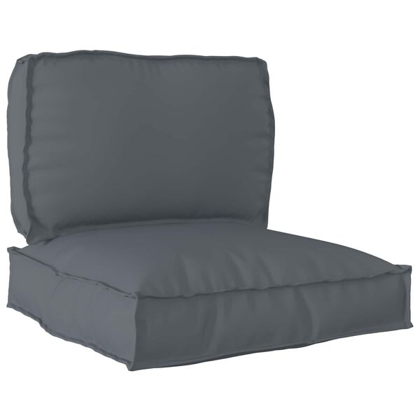 vidaXL Pallet Kissen Set 2 pcs Anthrazit Oxford-Stoff