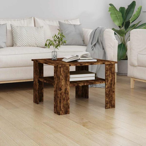 vidaXL Couchtisch R&auml;uchereiche 60x60x42 cm Holzwerkstoff