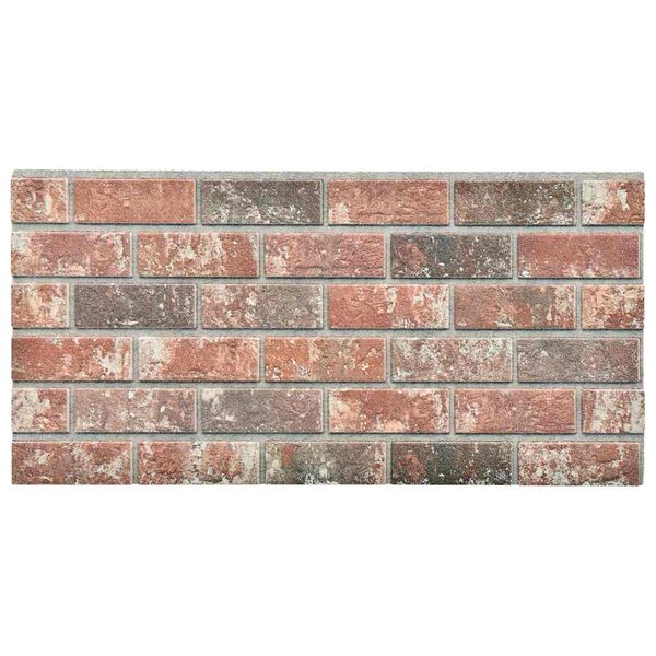 vidaXL 3D-Wandpaneele 10 Stk. Dunkelbraun & Grau Backstein-Optik EPS