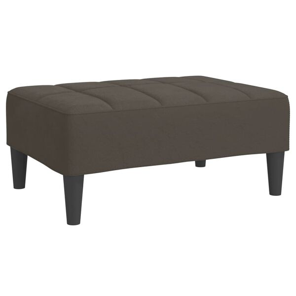 vidaXL Fu&szlig;hocker Dunkelgrau 78x56x32 cm Samt