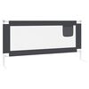 vidaXL Kleinkind-Bettschutzgitter Dunkelgrau 190x25 cm Stoff