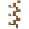 vidaXL Wand-Eckregal Altholz-Optik 45x45x147 cm Holzwerkstoff