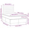 vidaXL Boxspringbett mit Matratze Blau 120x190 cm Stoff