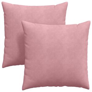 vidaXL Sofakissen 2 St&uuml;ck Rosa 60 x 60 cm Cordstoff
