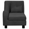 vidaXL Hundesofa mit Kissen Schwarz 83x44x44 cm Pl&uuml;sch