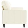vidaXL 3-Sitzer-Sofa Creme 180 cm Samt