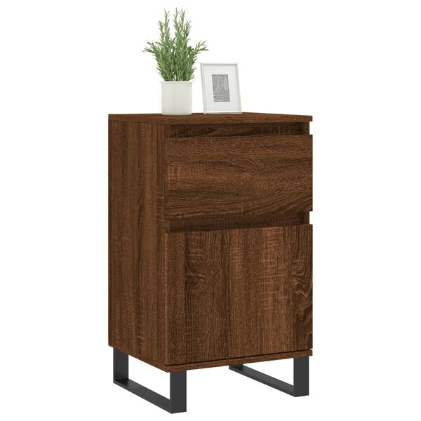 vidaXL Sideboards 2 Stk. Braun Eichen-Optik 40x35x70 cm Holzwerkstoff