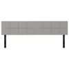 vidaXL Kopfteile 2 Stk. Hellgrau 100x5x78/88 cm Stoff