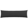 vidaXL Sofakissen 2 St&uuml;ck Schwarz 145 x 40 cm Stoff