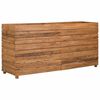 vidaXL Hochbeet 150x40x72 cm Teak Altholz und Stahl