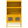 vidaXL Highboard Senfgelb 68x39x123 cm Stahl