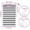 vidaXL Zebra-Rollo 100,9 x 175 cm, Stoffbreite 96,7 cm, Kaffeebraun