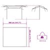 vidaXL Tarp Grau und Orange 360x294 cm Wasserdicht