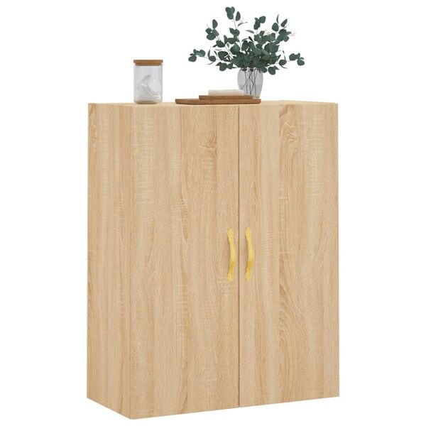 vidaXL Wandschrank Sonoma-Eiche 69,5x34x90 cm