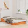 vidaXL Bettrahmen Wachsbraun 100 x 200 cm Massives Kiefernholz
