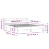 vidaXL Bettgestell mit Kopfteil und LED-Beleuchtung Schwarz 180x200 cm