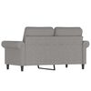 vidaXL 2-Sitzer-Sofa Hellgrau 120 cm Stoff