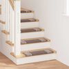 vidaXL Selbstklebende Treppenschoner 15 pcs Braun 65 x 21 x 4 cm