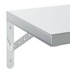 vidaXL Wandregale 2 Stk. 100x30 cm Silbern Edelstahl