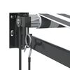 vidaXL Markise Einziehbar Anthrazit & Wei&szlig; 3,5x2,5 m Stoff & Aluminium