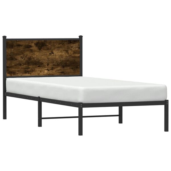 vidaXL Metallbett ohne Matratze R&auml;uchereiche 80x200 cm