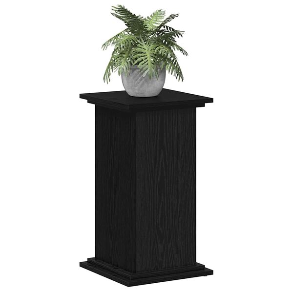 vidaXL Pflanzenst&auml;nder Schwarz Eichen-Optik 33 x 33 x 60 cm