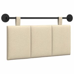 vidaXL H&auml;ngevorderseite Wandmontiert Creme 100 x 55 x 5 cm Stoff