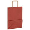 vidaXL Papiertragetaschen 50 Stk. mit Henkeln Rot 21x11x28 cm