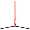 vidaXL Tennisnetz Schwarz und Rot 595 x 90,5 x 87 cm Polyester