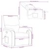 vidaXL Massage-Relaxsessel, Stoff, Dunkelgrau