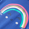 Kinder-T-Shirt Kobaltblau 128