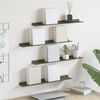 vidaXL Schwebendes Regal 4 pcs Olive Gr&uuml;n 60 x 9 x 2,5 cm Stahl
