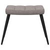 vidaXL Relaxsessel mit Hocker Taupe Stoff