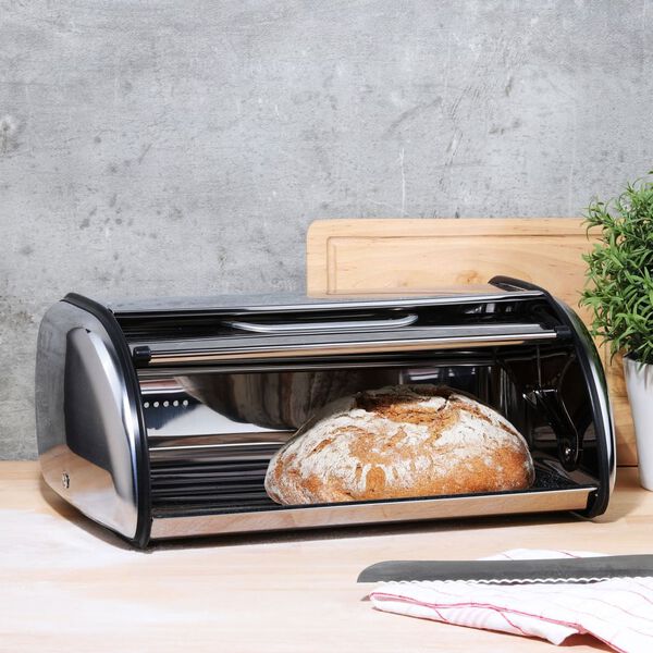HI Brotkasten Silbern 35,5&times;23&times;14,5 cm 11 L