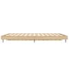 vidaXL Bettgestell ohne Matratze Sonoma-Eiche 140x190 cm Holzwerkstoff