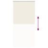 vidaXL Verdunkelungsrollo Cremewei&szlig; 110x230cm Stoffbreite 105,7cm
