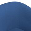 vidaXL Clubsessel mit Fu&szlig;hocker Blau Stoff
