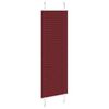 vidaXL Plissee Bordeauxrot 45x150 cm Stoffbreite 44,4 cm Polyester